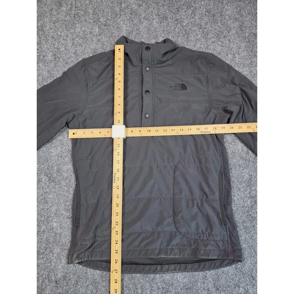 The North Face Mountain Sweatshirt Pullover‎ Mens S Gray Snap Neck NF0A3MFF