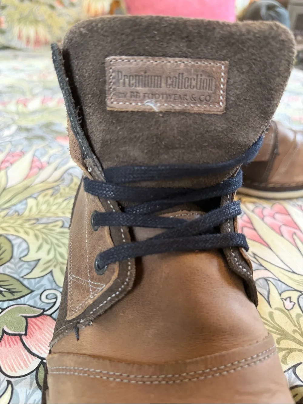 Bullboxer Men’s Brown Leather Lace-Up Boots