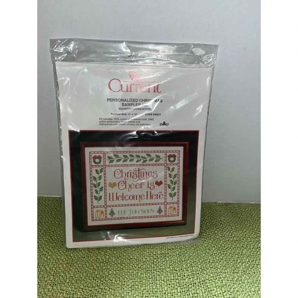 Current Counted‎ Cross Stitch Personalized Christmas Sampler Kit 11x14