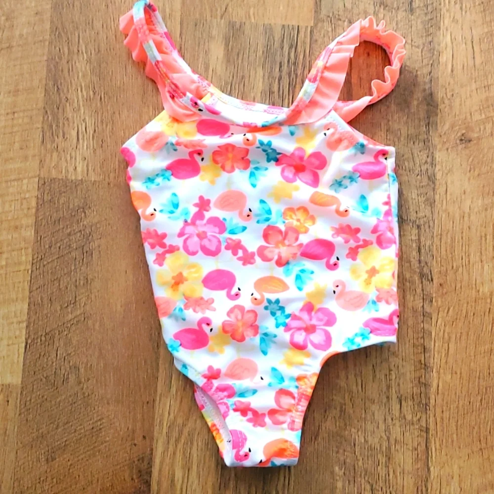 Healthtex infant flamingo‎ swimsuit