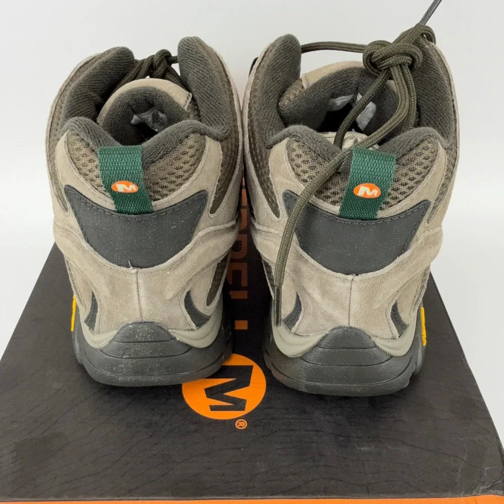 Merrell Moab 2 Mid WP Boulder Mens Hiking Boots J033323W Size 10 Wide Brown