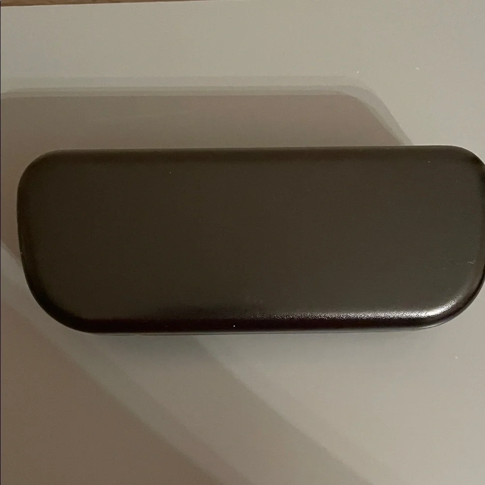 Coach Sleek Black Leather Eyewear Case