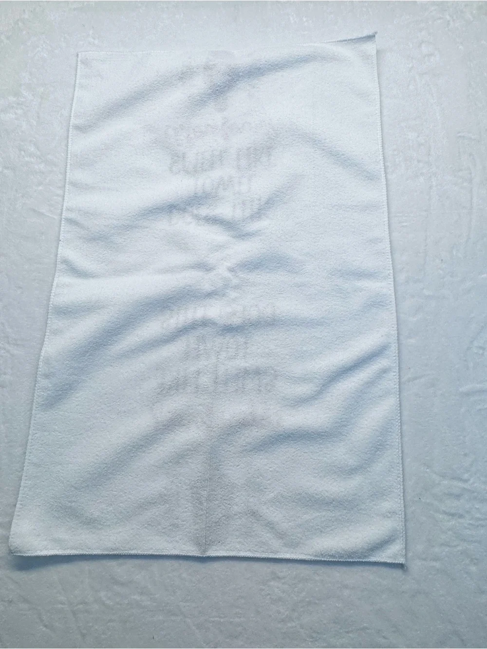White Waffle Towel with 'Does This Towel Smell Like Chloroform?' Text