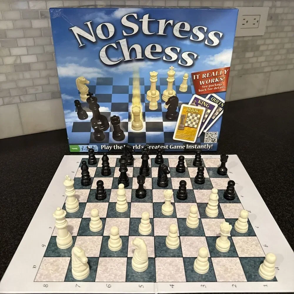 No Stress Chess Board Game by Winning Moves – Complete, Excellent Condition