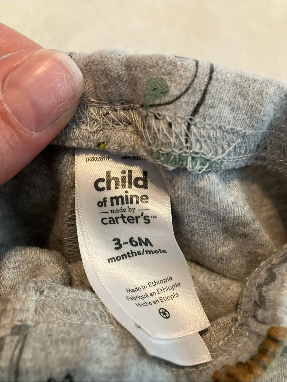 Carters gray knit