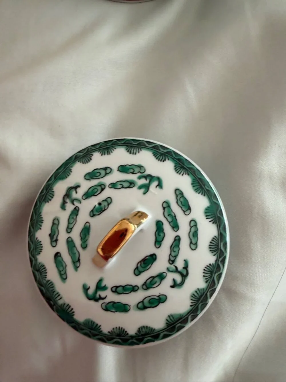 N/A green demitasse vintage