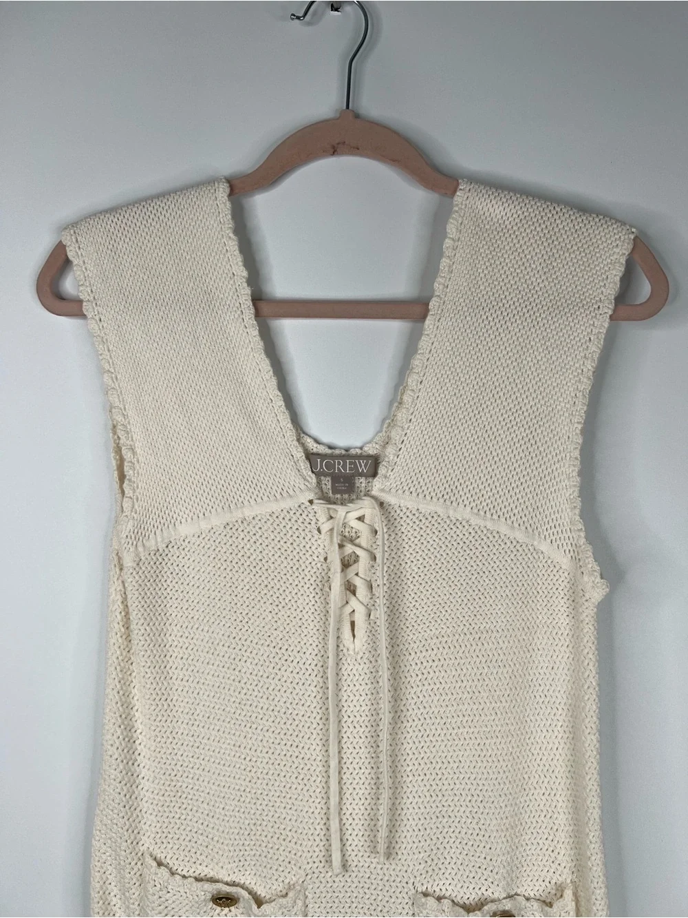 J. Crew pointelle lace