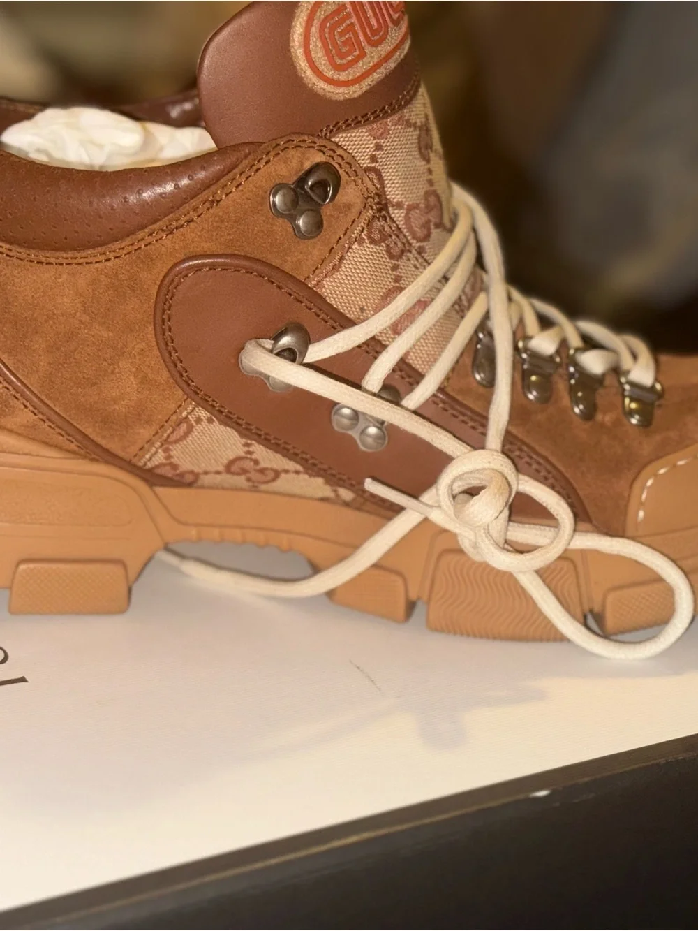 Gucci tag displayed