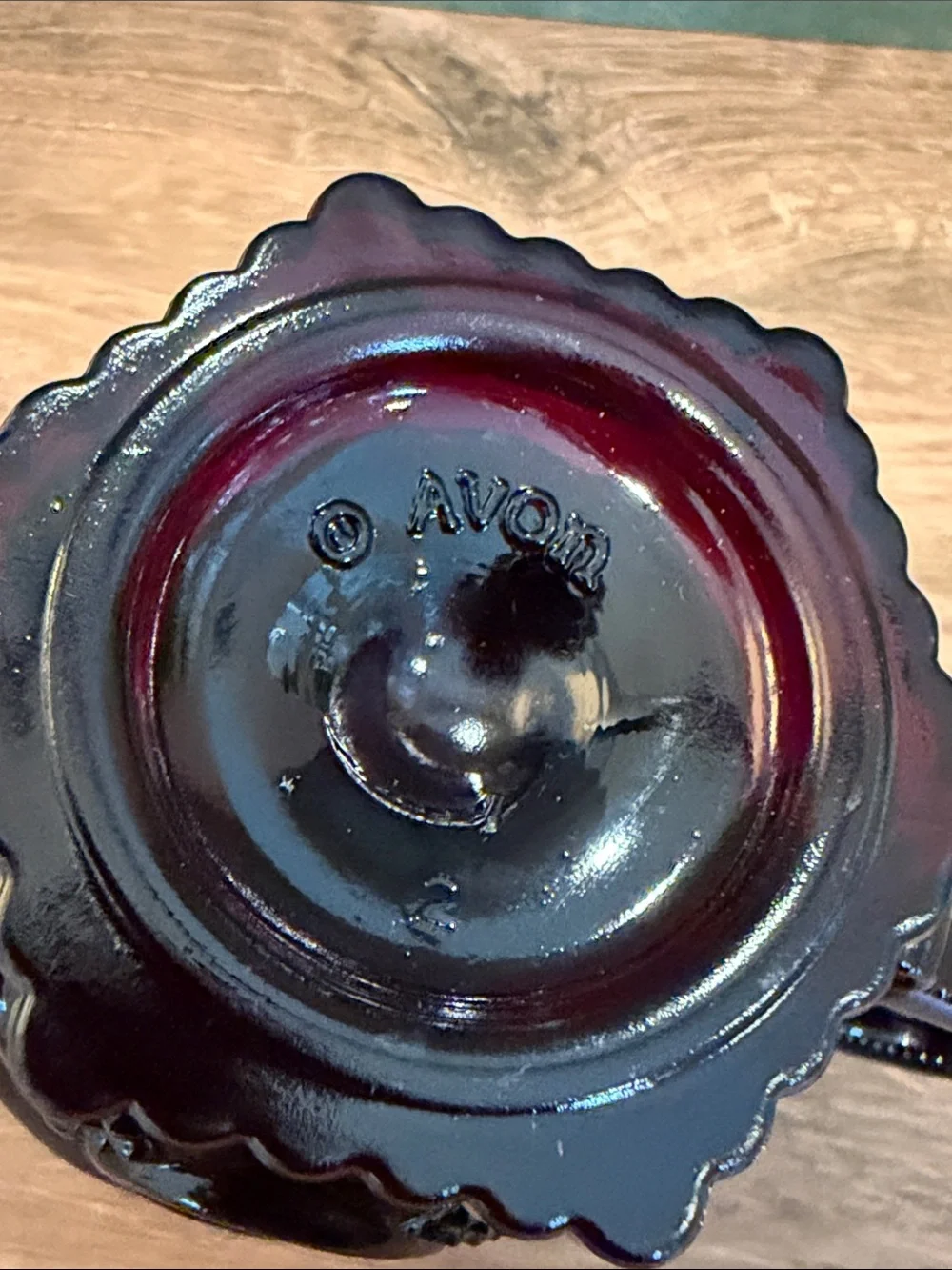 Avon pressed glass