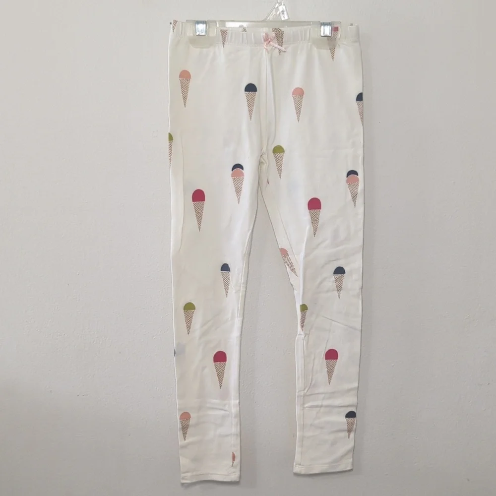 Pink Chicken Organic Steph Dress + Cartwheel Leggings Ice Cream Print Size 7