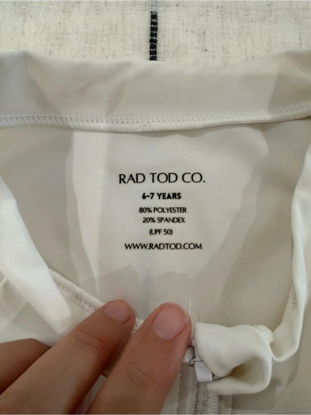 Rad Tod Co lightweight white