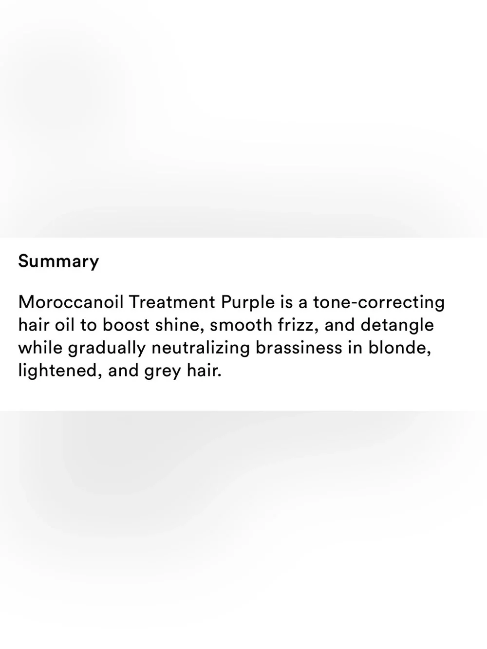 NIB Moroccanoil Treatment Purple Tone-Correcting Hair Oil