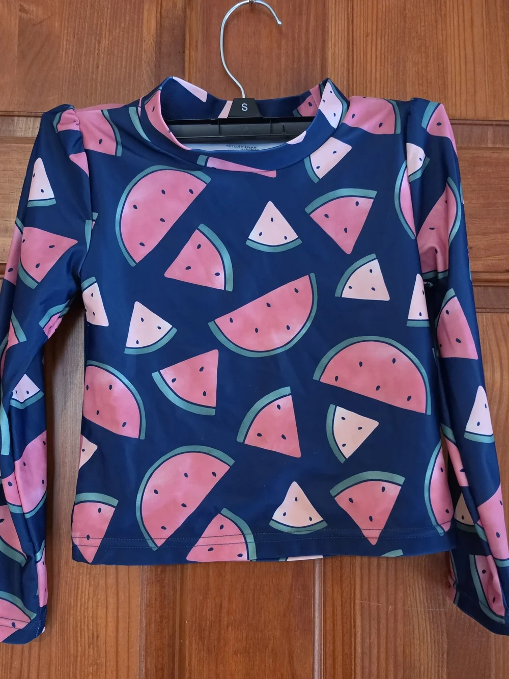 Carter's Navy Blue Pink Watermelon Print Rash Guard