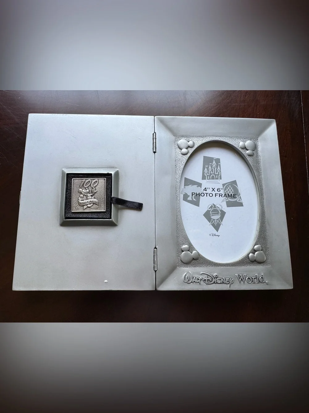 Disney 100 Years of Magic pewter picture frame book