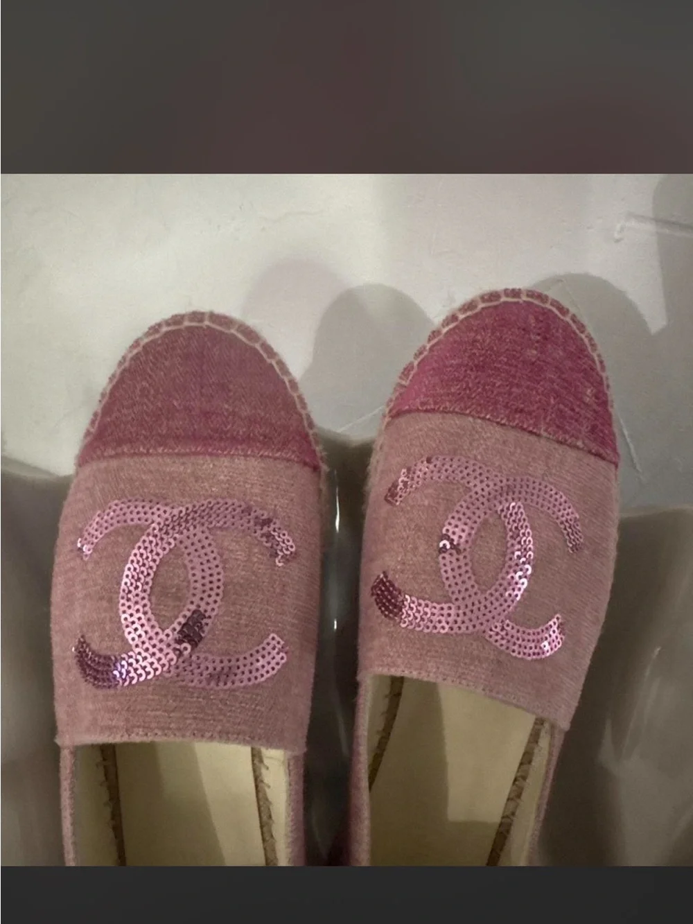 CHANEL authentic espadrille