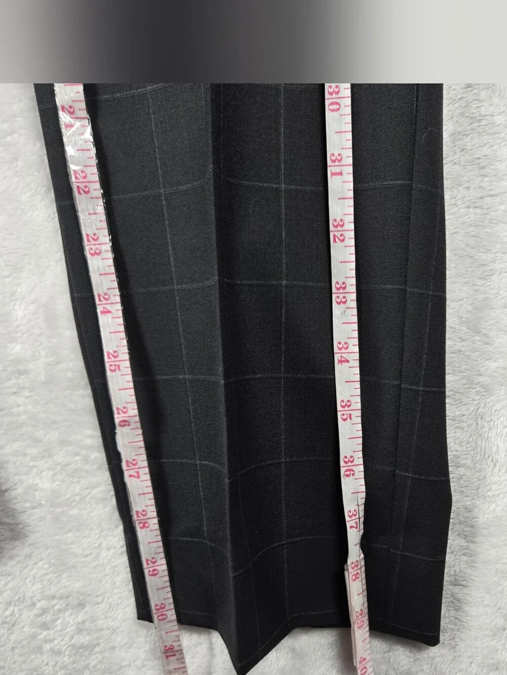 Gucci 2 Piece Suit Men Blazer 48R Pants 36x30 Inseam Black Windowpane Read Des!