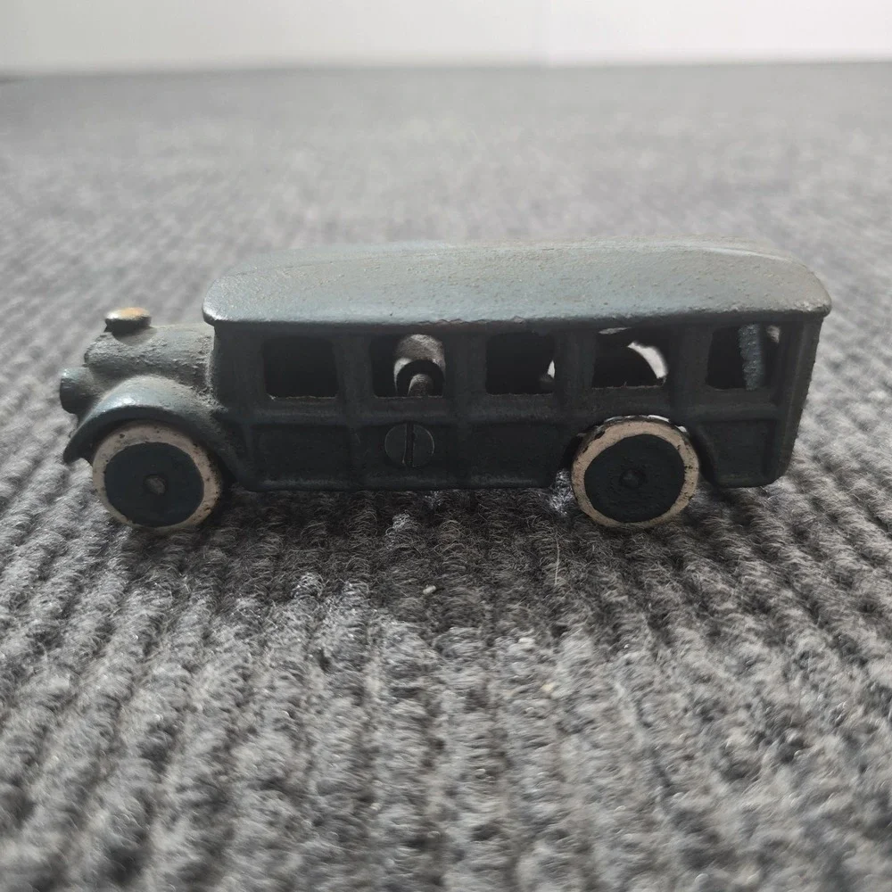 1930's A C Williams Toy Cast Iron Limousine Car Cab Blue 4.5
