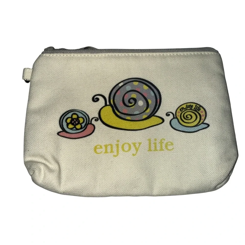 Thirty-one Canvas Pouch  Makeup Bag‎ Snail 