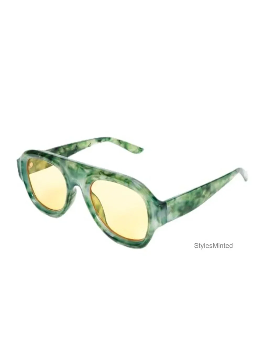 Retro Aviator Sunglasses Women Oversized Square Sun Glasses