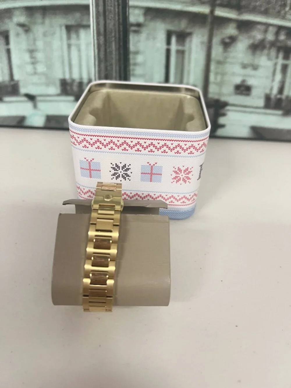 Tory Burch TBW2004 Gigi Ladies Gold Steel Watch 28mm Ivory Dial 3ATM Quartz