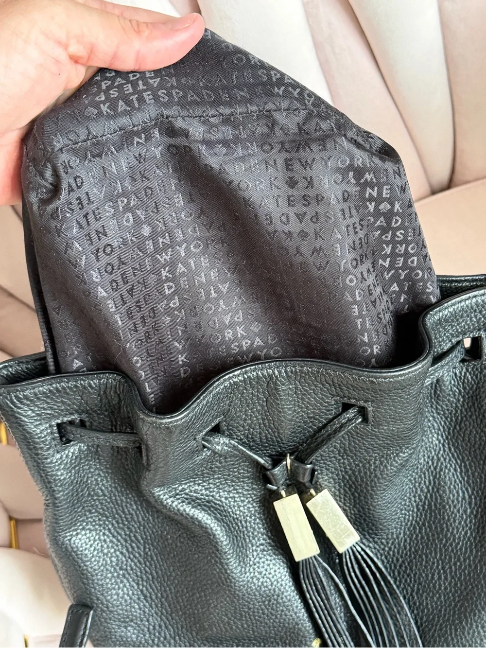 kate spade little up drawstring