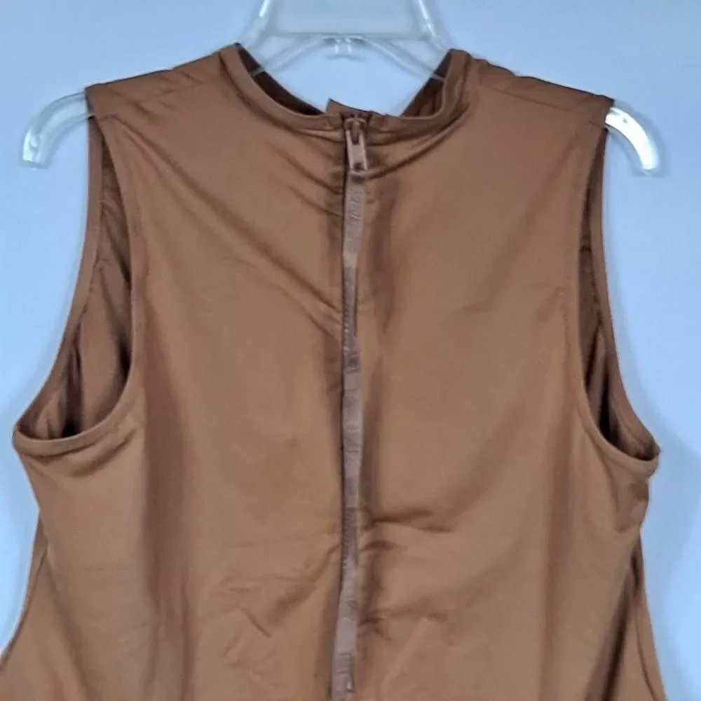 SKIMS‎ Swim mock neck cycle suit. NWT