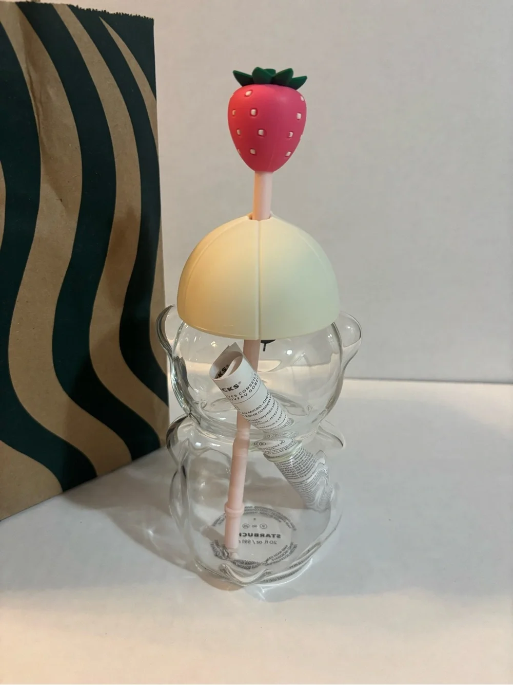 2026 Starbucks Bearista Pink Drink Bear Cup