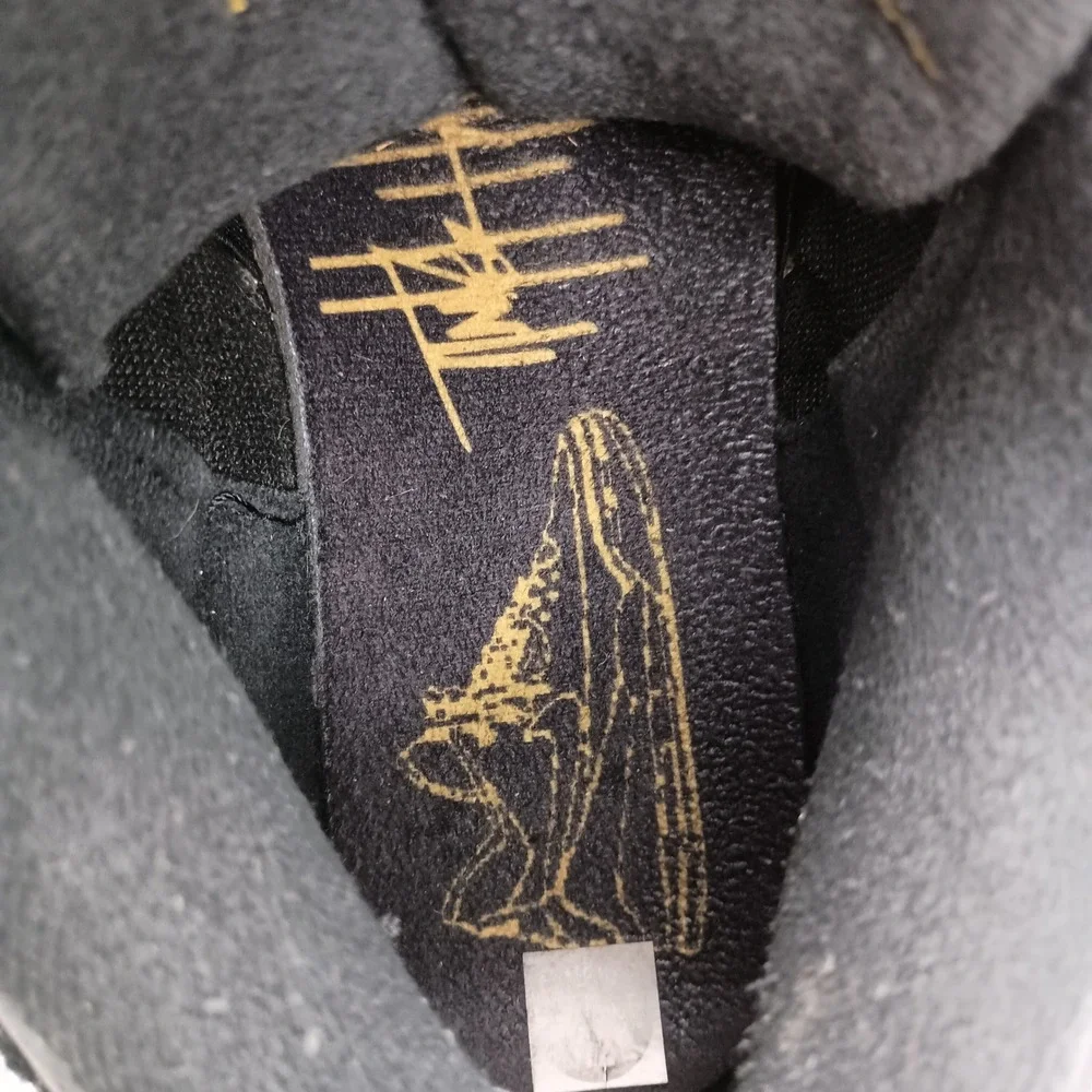 Air Jordan 3 Retro Tinker Black Cement Mens 12 Black‎ Gray Gold Sneakers