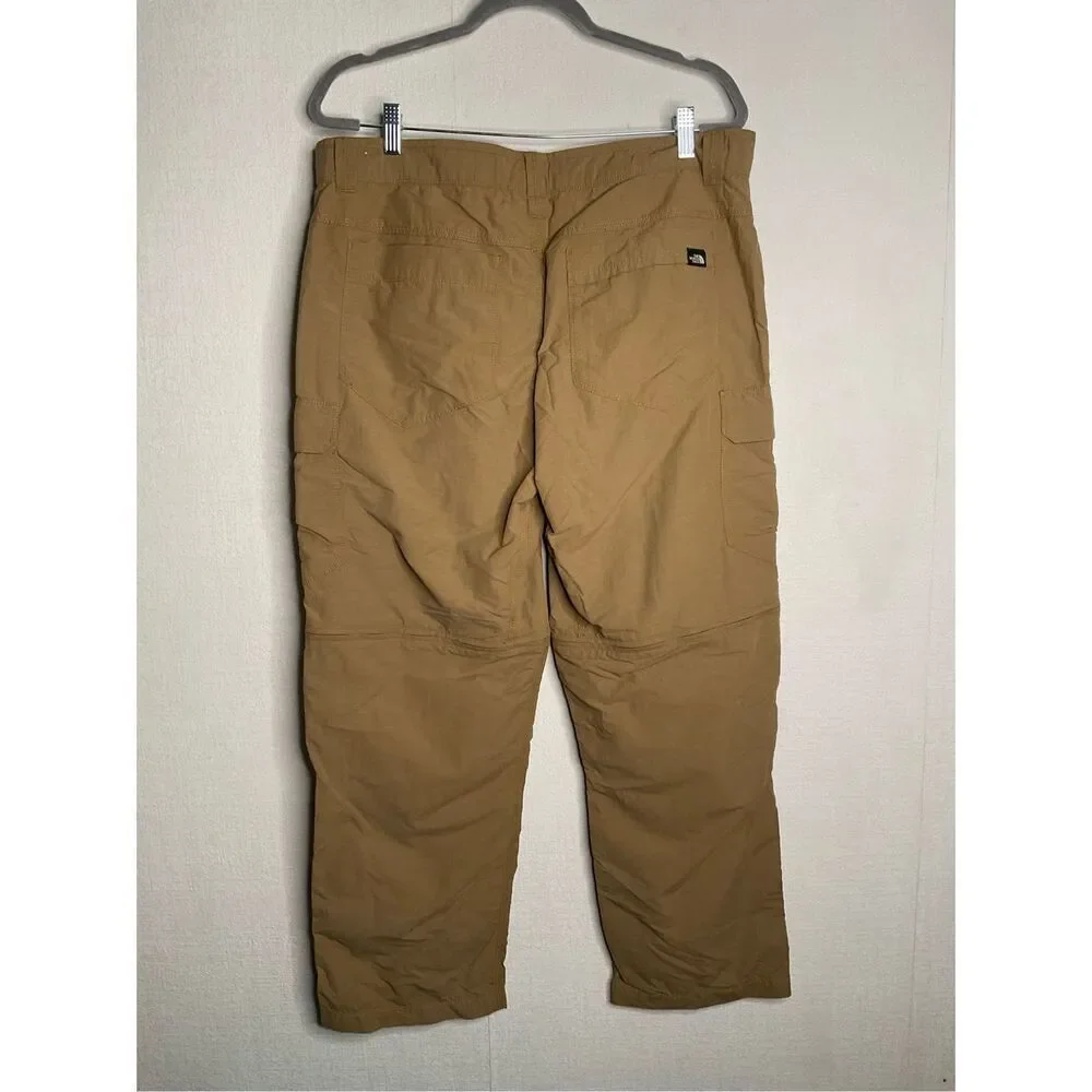 North Face Pants‎ Mens 36 Tan Convertible Cargo Shorts Outdoor Hiking Trail