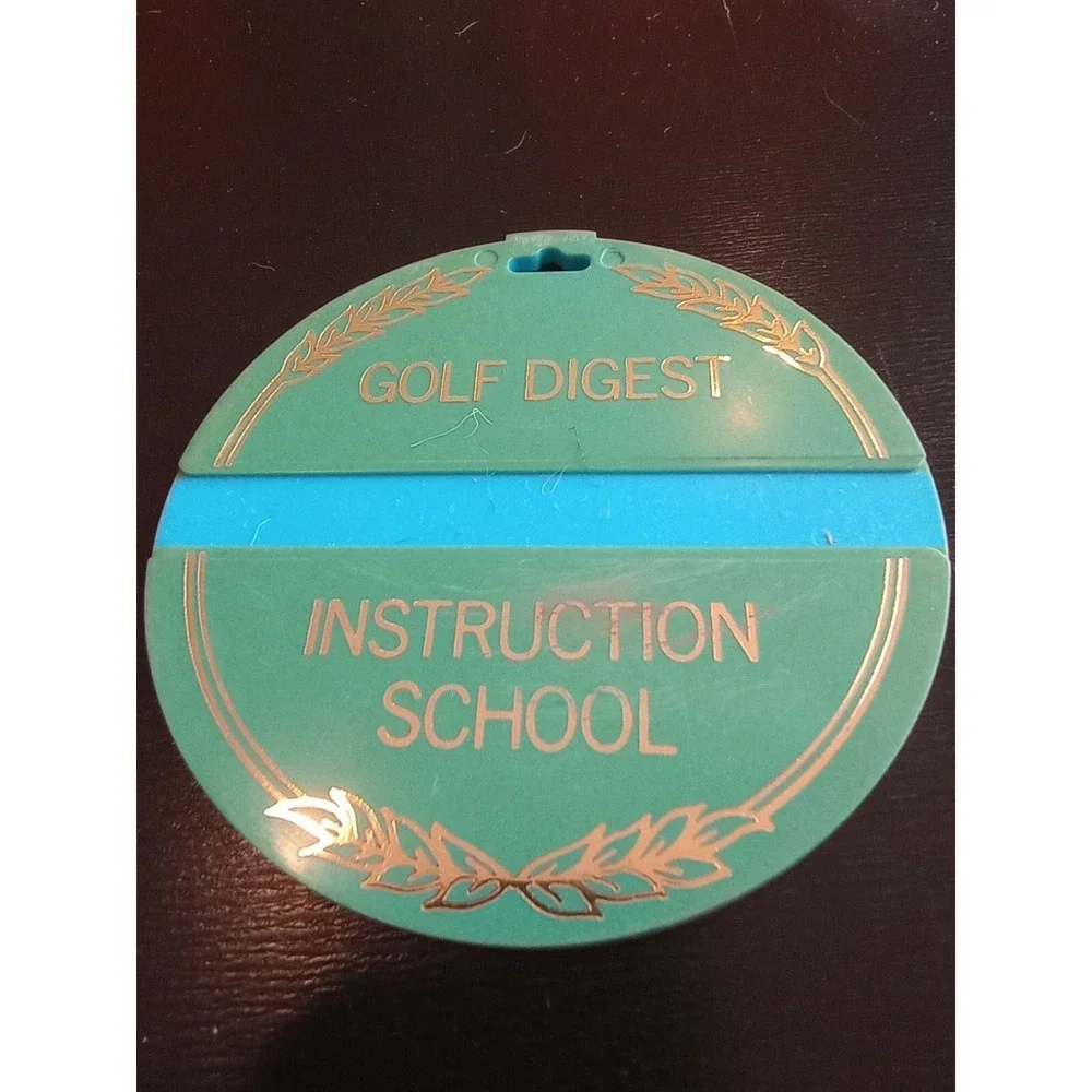 Vtg Golf‎ Bag Tag Golf Digest Instruction School 