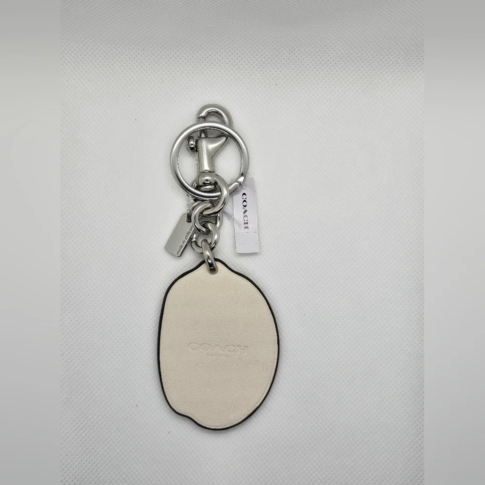 Coach yellow keychain