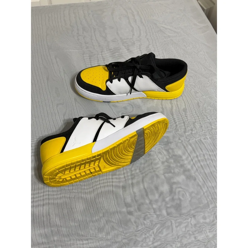 Jordan Nu Retro 1 Low Yellow Ochre Black White DV5141-017 Mens 10