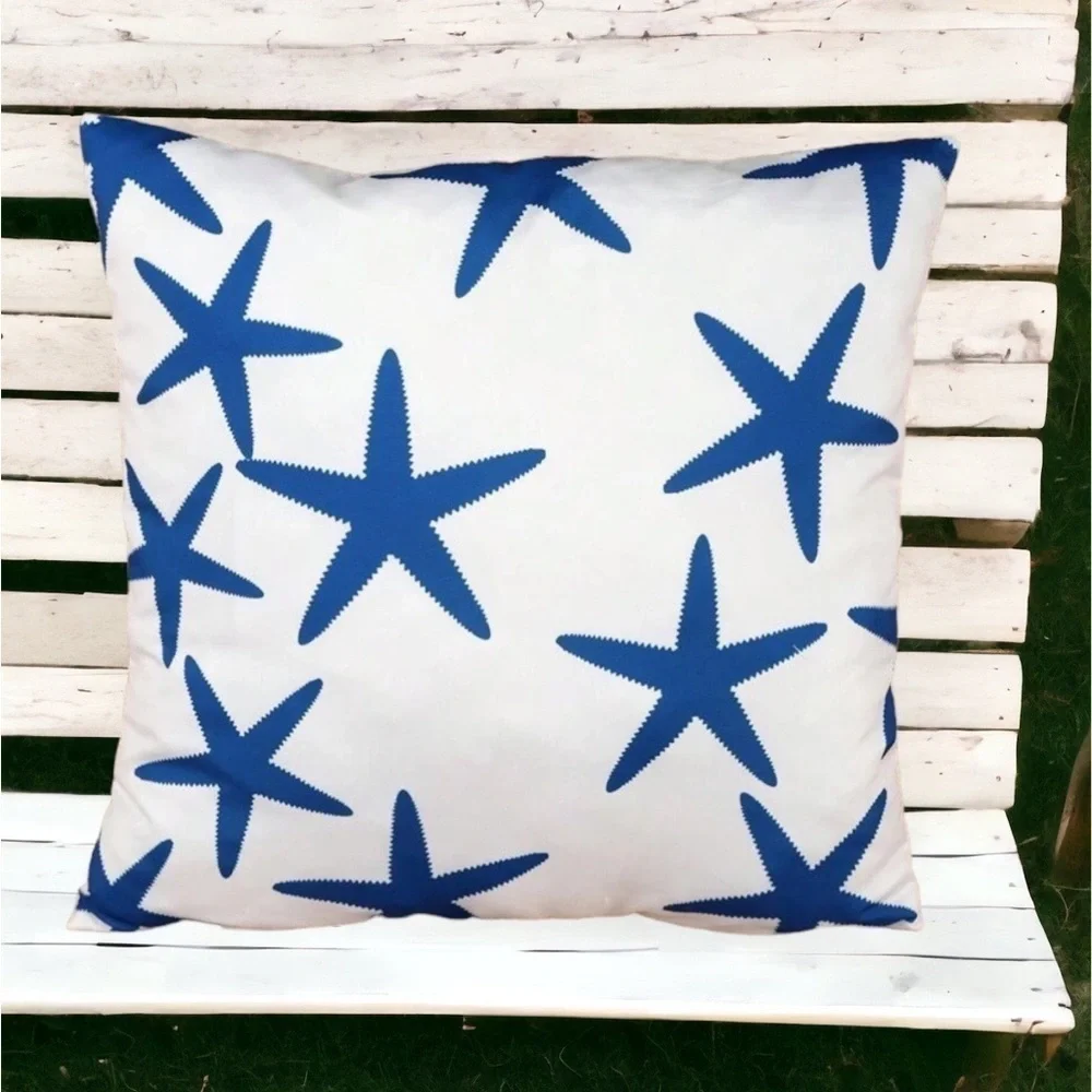 Bee Happy Market Boutique coastal pillow