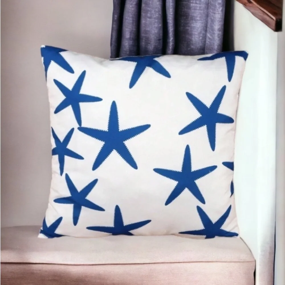 Bee Happy Market Boutique coastal pillow