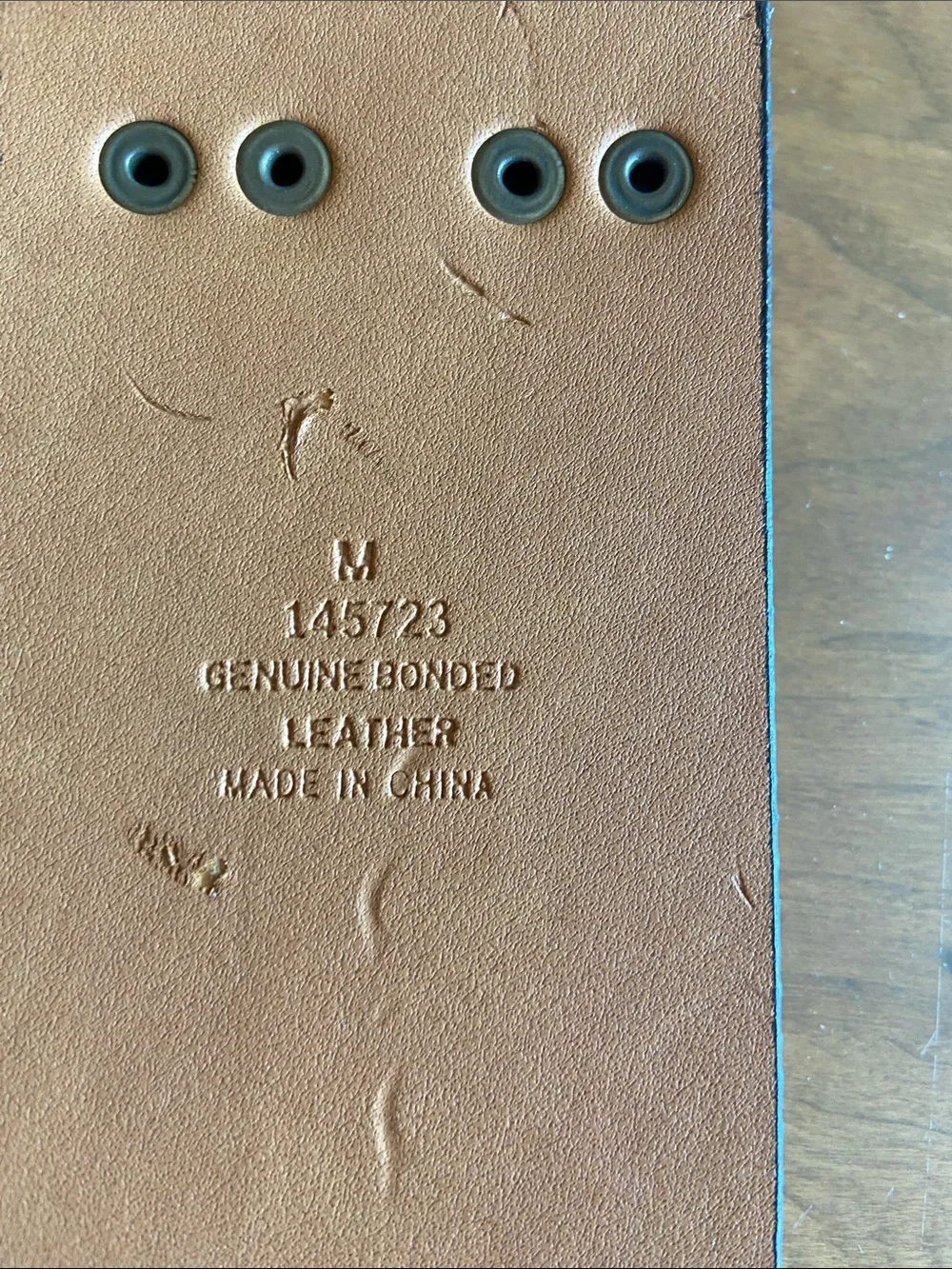 Source Unknown brown leather