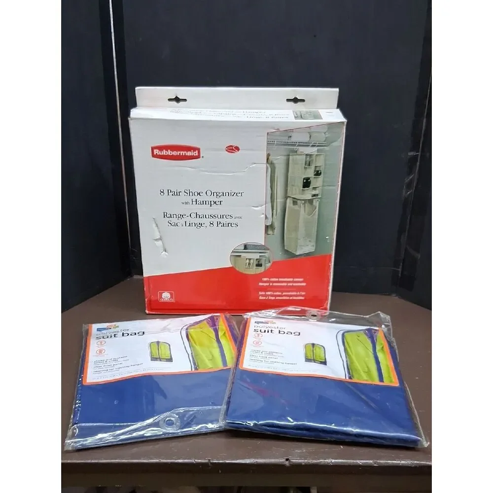RUBBERMAID 8‎ Pair Shoe Organizer With Hamper