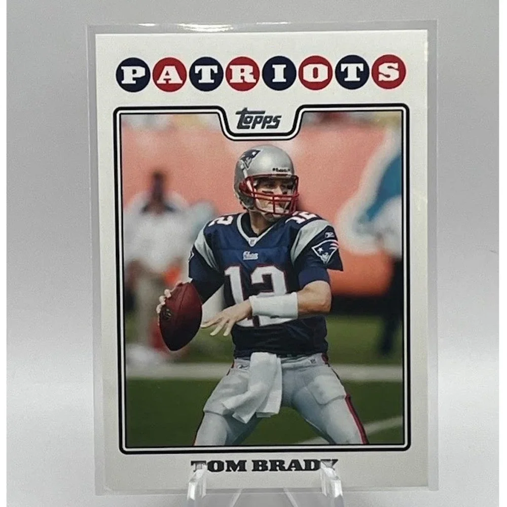 Tom Brady 2008 Topps Base Football Card #3 New England Patriots QB HOF Card NFL
