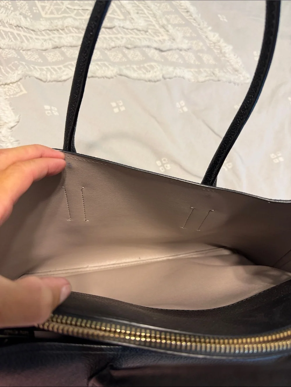 kate spade structured pebbled