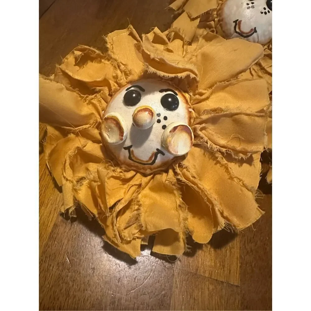 Handmade vintage yellow