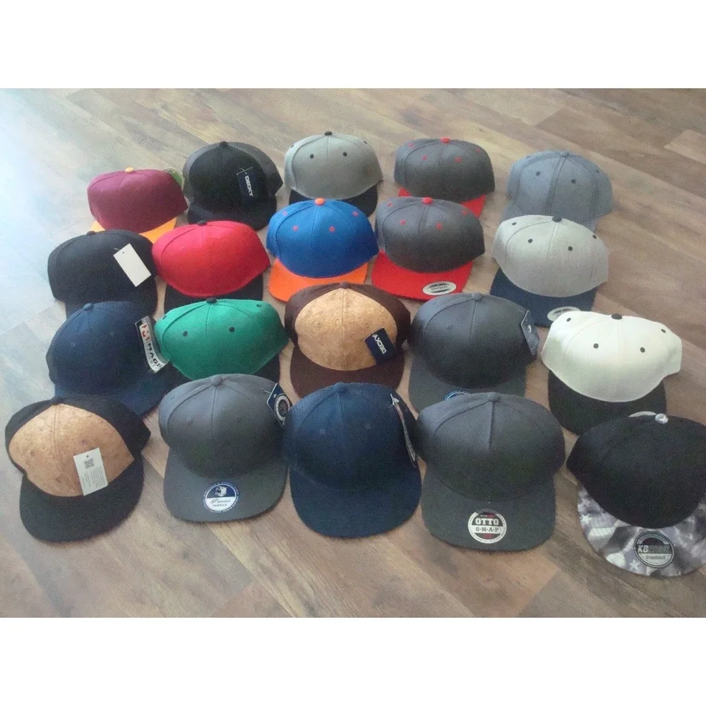 20 HAT LOT BUNDLE BLANK LIDS RARE  SNAPBACK  HAT CAP 00S Y2K‎ VINTAGE DEADSTOCK