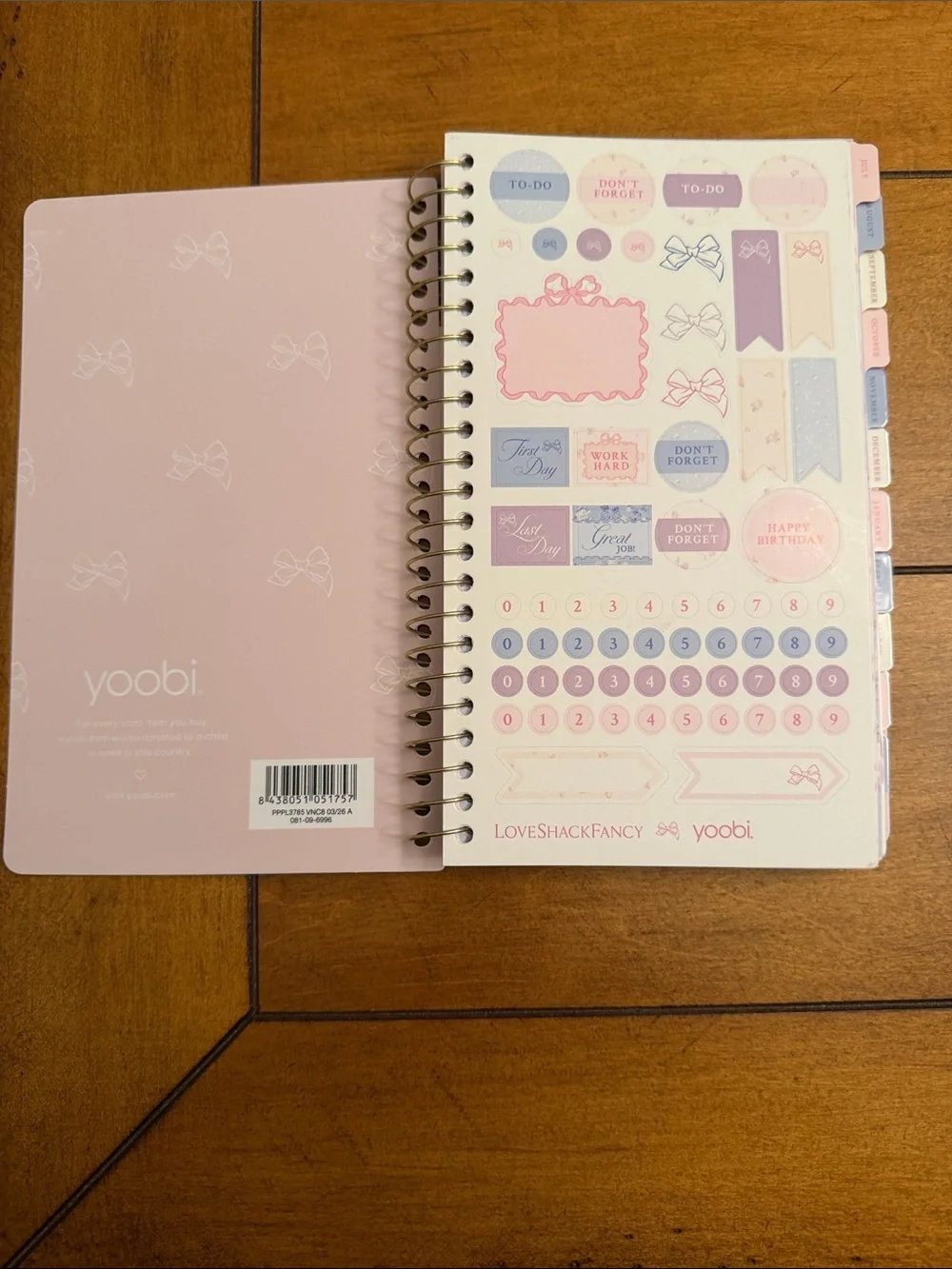 LoveShackFancy spiral bound