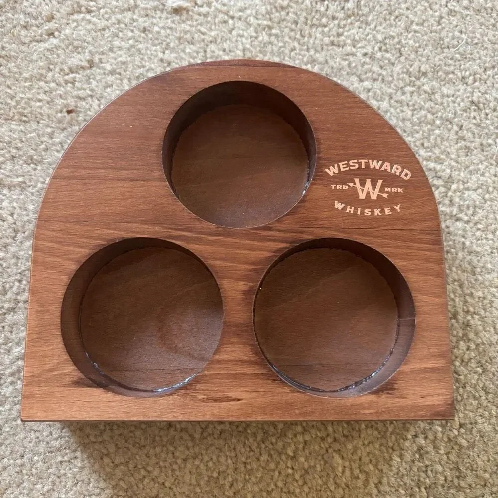 Westward Whiskey Wooden Flight Tasting Tray
