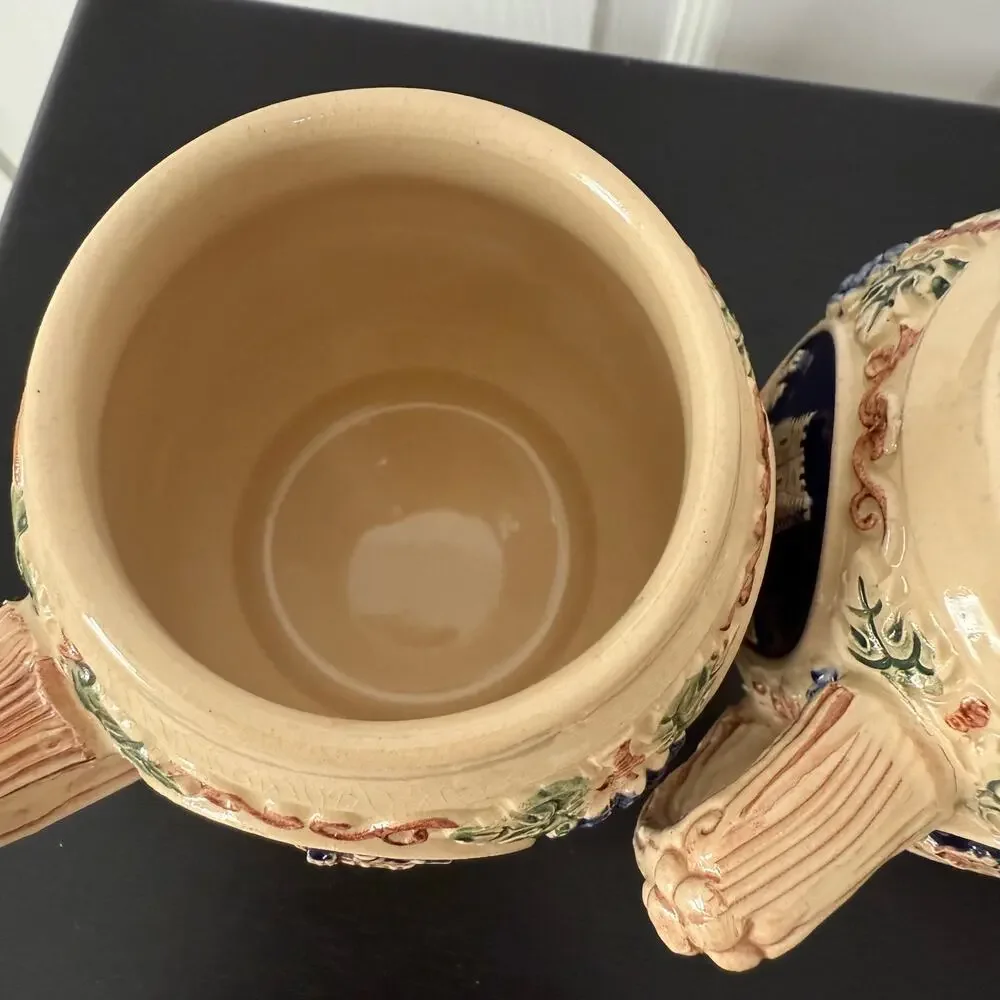 Gerz West Germany Castle Stein Small Mug Cups Set 0f 4