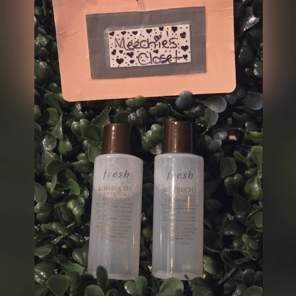 Fresh Kombucha Cleansing Treatment No-Rinse Cleanser Travel Size 1fl oz or 30 ml