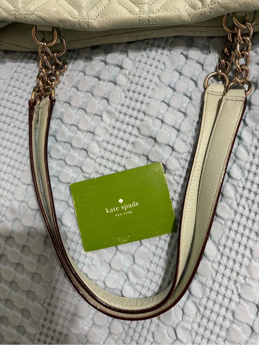 kate spade quilted leather