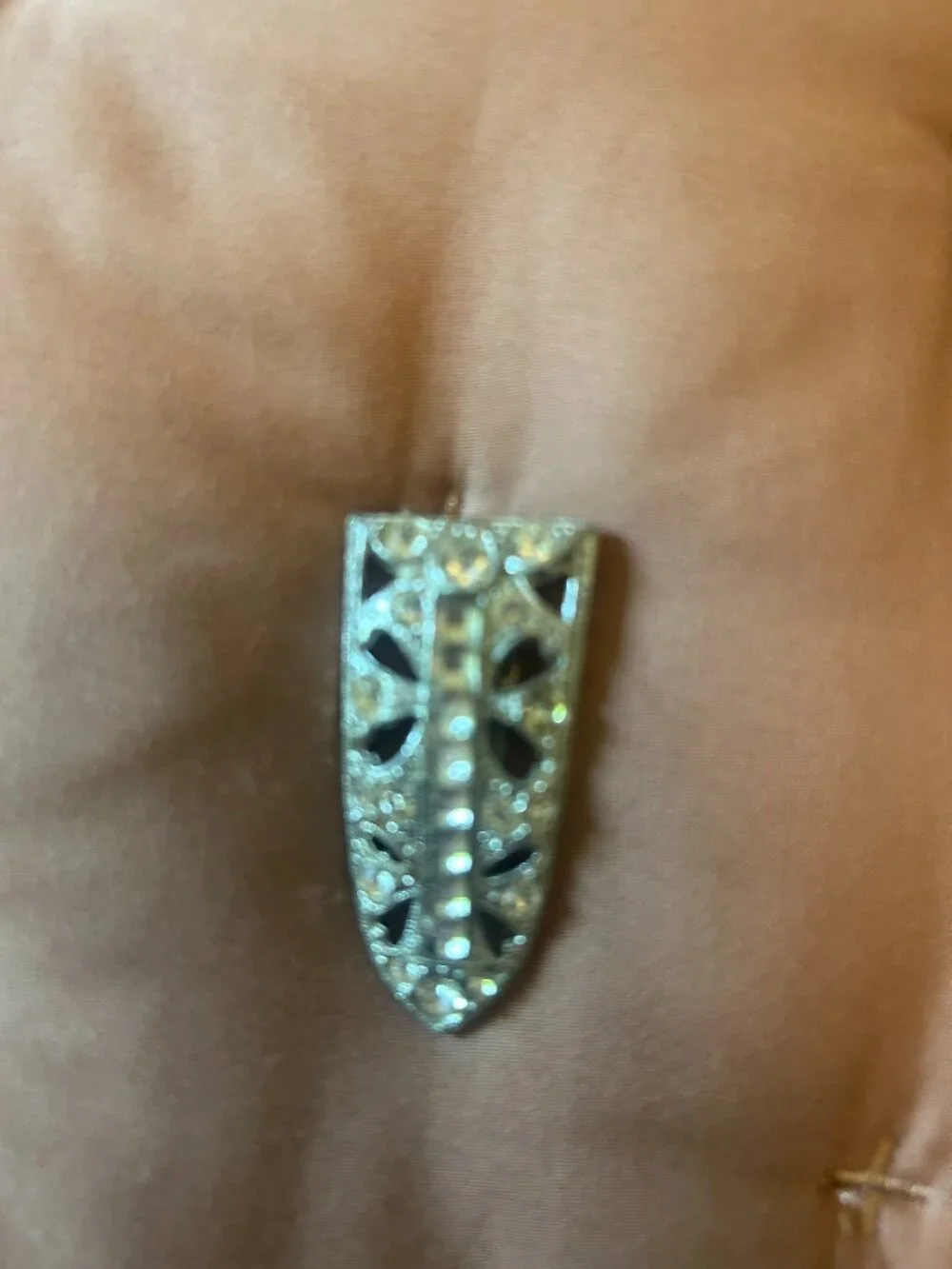 Retro Art Deco collar  Clip