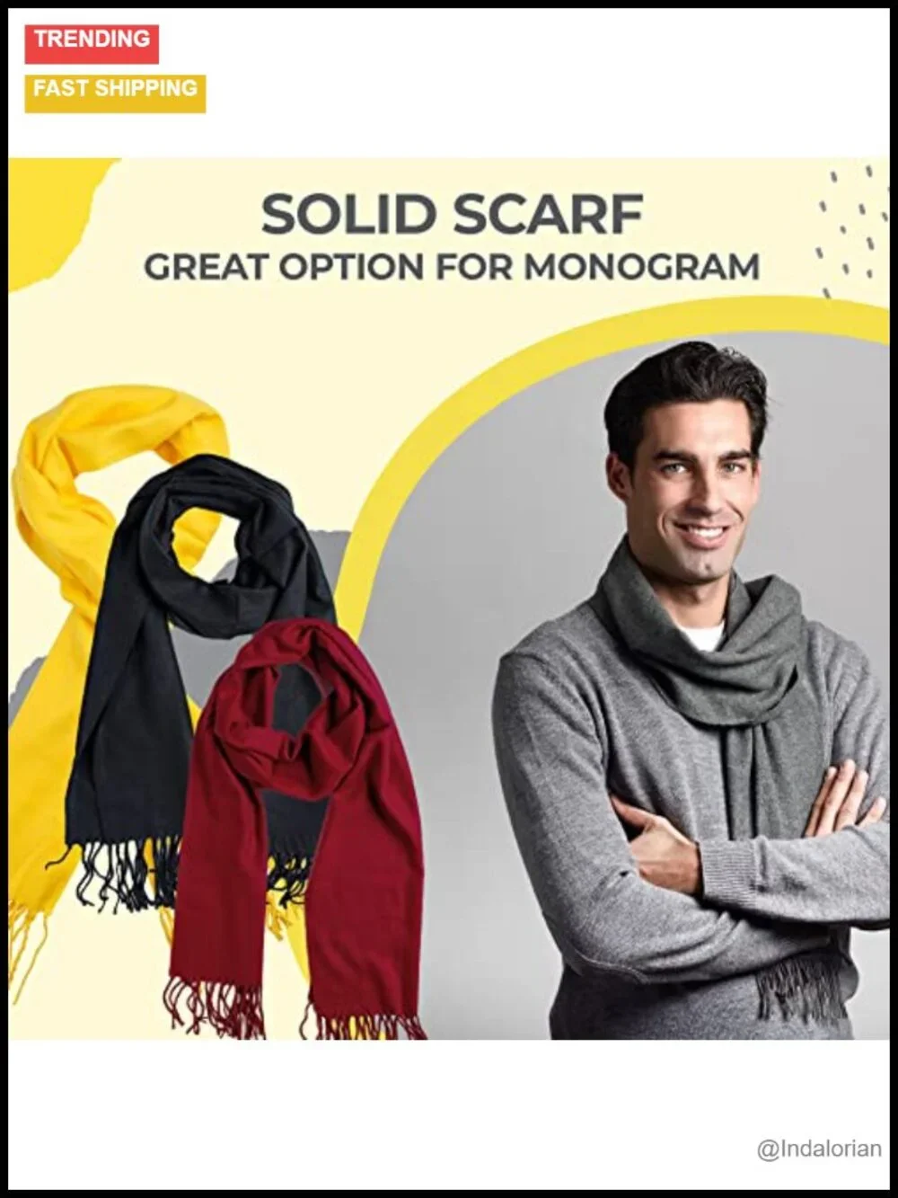 Winter Scarf Shawl with Cashmere Feel - 72