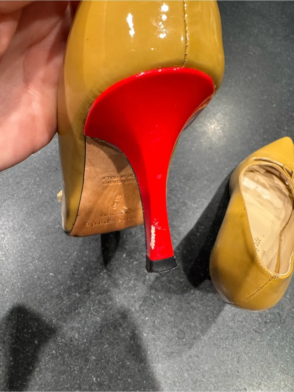 kate spade polished patent