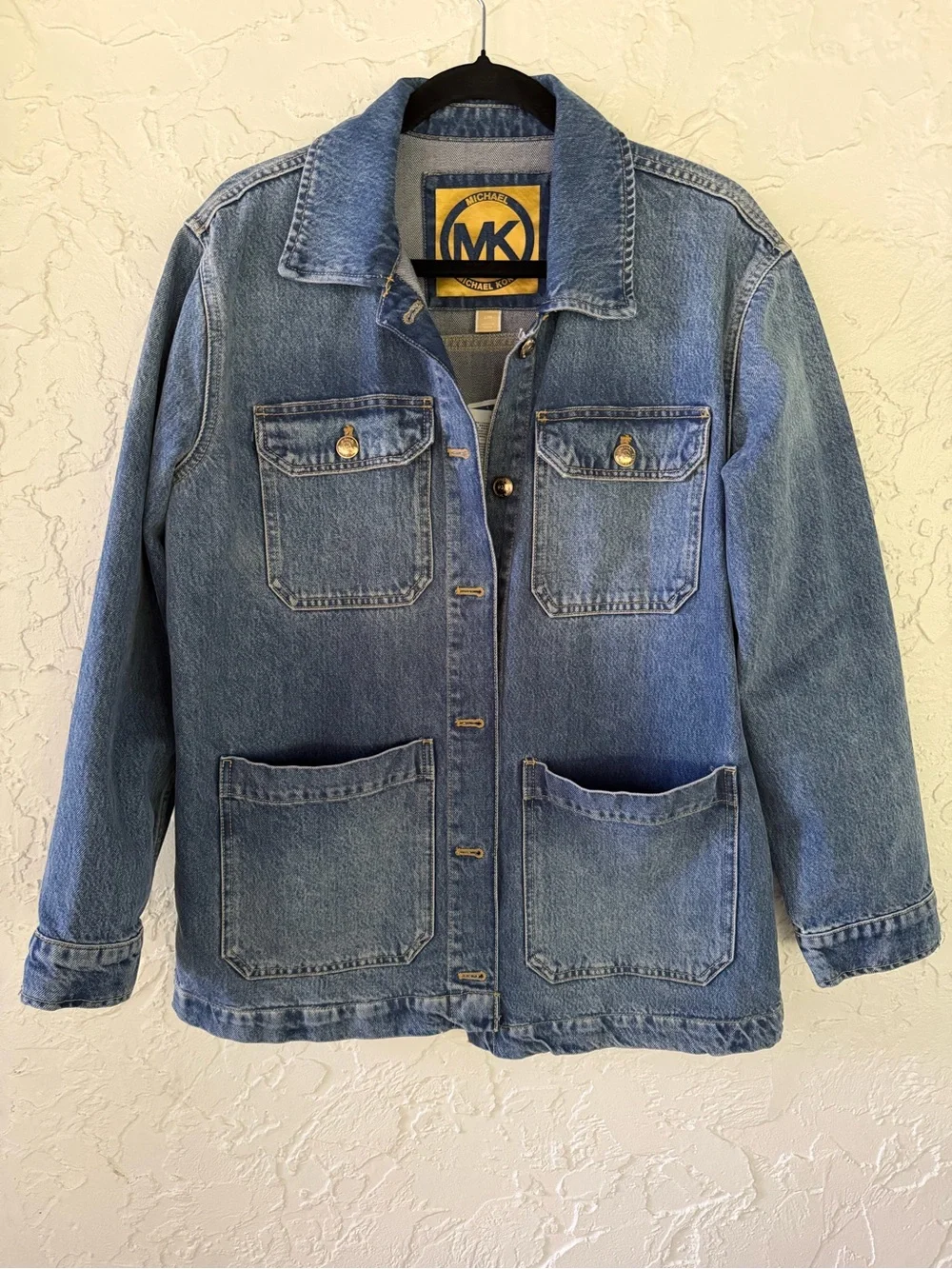 BNWT Michael Kors Blue Denim Long Jacket