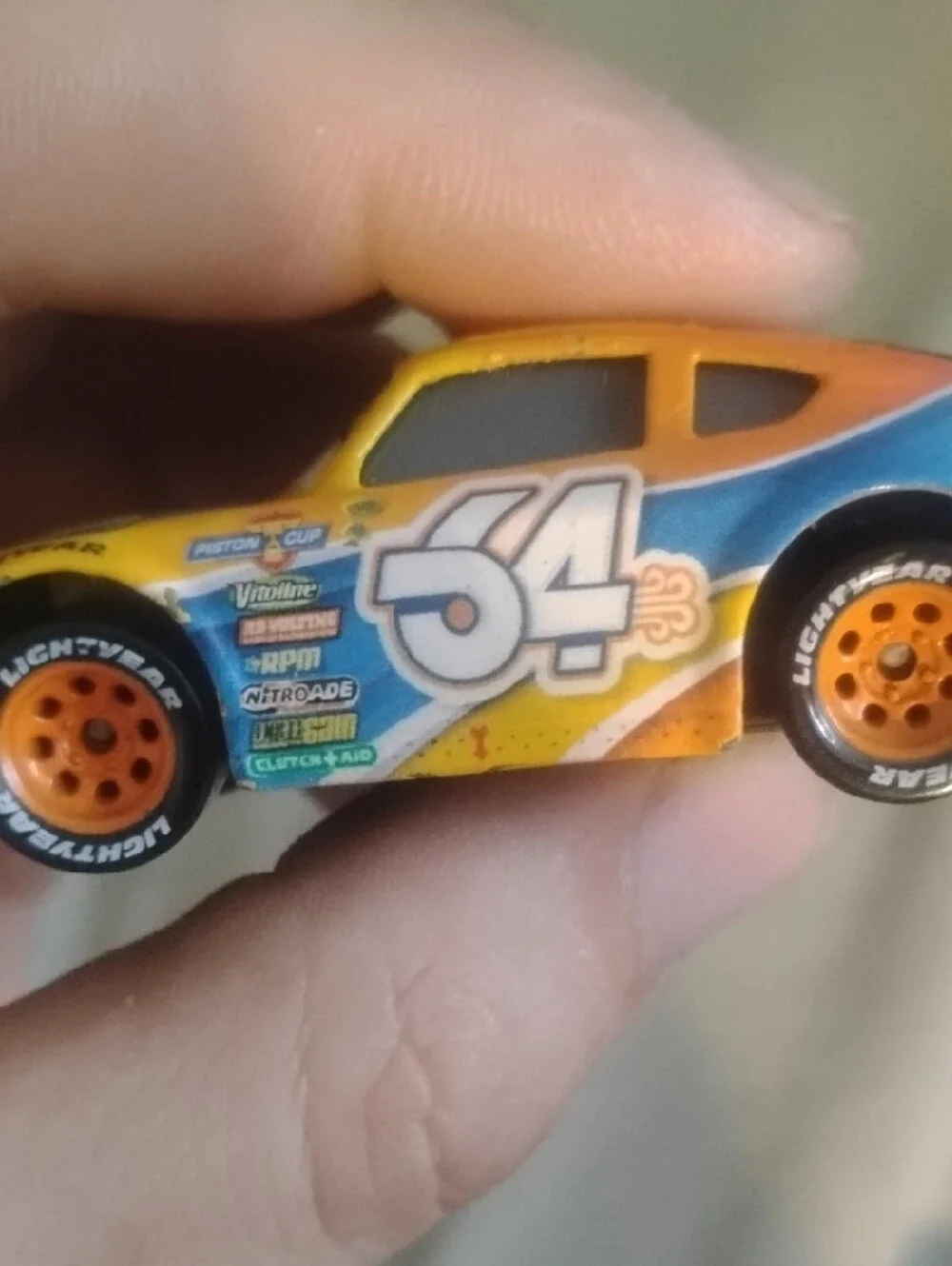 #54 Bruce Miller Pixar Cars 3 Diecast